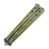 Hom Design Chimera V2 perhosveitsi, Stonewashed Ti/Yellow & Green G-10
