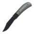 HSK Machineworks Lenny's Clip sulankstomas peilis, green od micarta