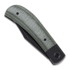 HSK Machineworks Lenny's Clip sulankstomas peilis, green od micarta