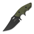 Hydra Knives Alano Black Finish, Green G-10