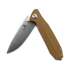 Coltello pieghevole Ironfly Zesty - Satin - G10 w/CF Texture, marrone