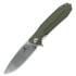 Ironfly Zesty - Satin - G10 w/CF Texture összecsukható kés, zöld