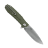 Ironfly Zesty - Satin - G10 w/CF Texture kääntöveitsi, oliivinvihreä