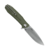 Ironfly Zesty - Satin - G10 w/CF Texture összecsukható kés, zöld