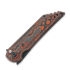 Coltello pieghevole Jake Hoback Knives Kwaiback Button Lock, Mars Valley Fat Carbon