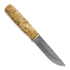 Javanainen Forge Ahola Dam ナイフ, curly birch
