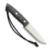 Joker Ranger Scandi puukko, Black Canvas Micarta, Firesteel