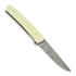 Jukka Hankala Piili Flipper Damascus Moose Bone sulankstomas peilis