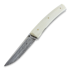 Jukka Hankala Piili Folder, Mooses handle, damascus