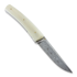 Jukka Hankala Piili Folder, Mooses handle, damascus