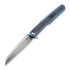 Kansept Knives Arcus Framelock Blue Anodized Ti/Black Micarta sulankstomas peilis