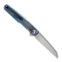 Kansept Knives Arcus Framelock Blue Anodized Ti/Black Micarta kääntöveitsi