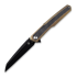 Kansept Knives Arcus Framelock Golden Anodized Ti/Black Micarta sulankstomas peilis