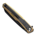 Kansept Knives Arcus Framelock Golden Anodized Ti/Black Micarta sulankstomas peilis