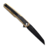 Kansept Knives Arcus Framelock Golden Anodized Ti/Black Micarta sulankstomas peilis