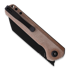 Kansept Knives Bulldozer sulankstomas peilis, canvas micarta