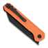 Kansept Knives Bulldozer sulankstomas peilis, oranžinėnge