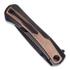 Kansept Knives Kratos Titanium Brown Micarta kääntöveitsi