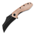 Kansept Knives KTC3 Brown Micarta sulankstomas peilis