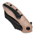 Kansept Knives KTC3 Brown Micarta sulankstomas peilis