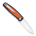 Kansept Knives Mato Black/Orange G-10 sulankstomas peilis
