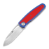 Kansept Knives Mato Blue/Red G-10 kääntöveitsi