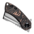 Kansept Knives Mini Korvid Framelock Copper CF sulankstomas peilis
