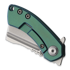 Kansept Knives Mini Korvid Linerlock Green Anodized Ti sulankstomas peilis