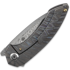 Kansept Knives ODD 21 Damascus Tiger Stripe sulankstomas peilis