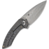 Kansept Knives ODD 21 Damascus Tiger Stripe sulankstomas peilis
