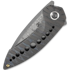Kansept Knives ODD 21 Damascus Tiger Stripe sulankstomas peilis