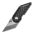 Kansept Knives Pinkerton Dash Linerlock Damascus Twill CF sulankstomas peilis