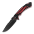 Kansept Knives Pretatout Black and Red G10 sulankstomas peilis
