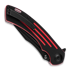 Kansept Knives Pretatout Black and Red G10 sulankstomas peilis