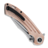 Kansept Knives Pretatout sulankstomas peilis, tan micarta, clip point