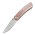Kansept Knives Reverie Brown Micarta sulankstomas peilis
