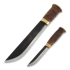 Kauhavan Puukkopaja Double Leuku 210 knife, stained