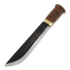Kauhavan Puukkopaja Double Leuku 210 knife, stained