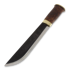 Kauhavan Puukkopaja Leuku knife 210 knife, curly birch, stained