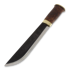 Kauhavan Puukkopaja Leuku knife 210 刀, curly birch, stained