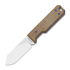 Kizer Cutlery - Abrams 14C28N, Brown Norplex Ultrex, Stonewash