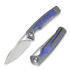 Kizer Cutlery Ara S45VN kääntöveitsi, Gray & Purple Snowflake Titanium