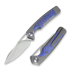 Kizer Cutlery Ara S45VN sulankstomas peilis, Gray & Purple Snowflake Titanium