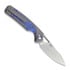 Briceag Kizer Cutlery Ara S45VN, Gray & Purple Snowflake Titanium