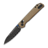 Kizer Cutlery - Begleiter 2.9 Damascus, Brown Norplex Ultrex