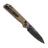 Kizer Cutlery Begleiter 2.9 Damascus foldekniv, Brown Norplex Ultrex