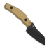 Kizer Cutlery Bulldog Fix 14C28N knife, Brown G-10, Black Stonewash