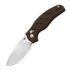 Kizer Cutlery C01C 2.9 CD Nitro-V sulankstomas peilis, Brown Norplex UltreX, Satin