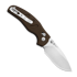 Kizer Cutlery C01C 2.9 CD Nitro-V sulankstomas peilis, Brown Norplex UltreX, Satin