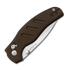 Kizer Cutlery C01C 2.9 CD Nitro-V sulankstomas peilis, Brown Norplex UltreX, Satin